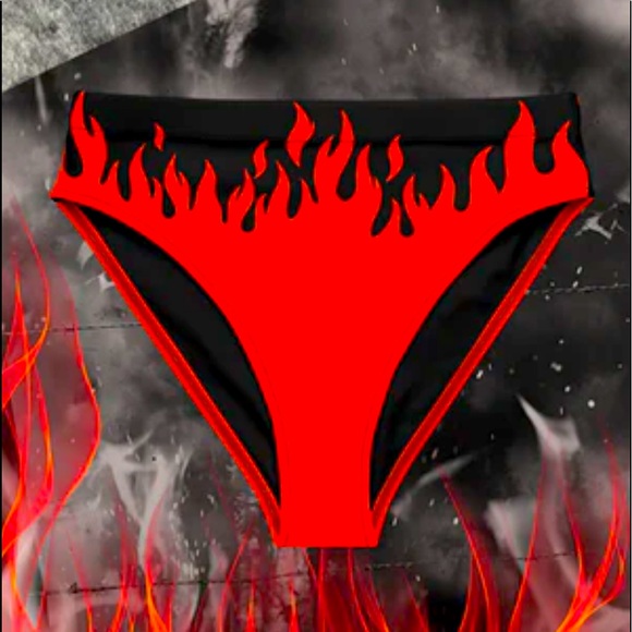 NEW! RebelYouth Flame Swim Bottoms ~ HOT! 3XL - Picture 3 of 4